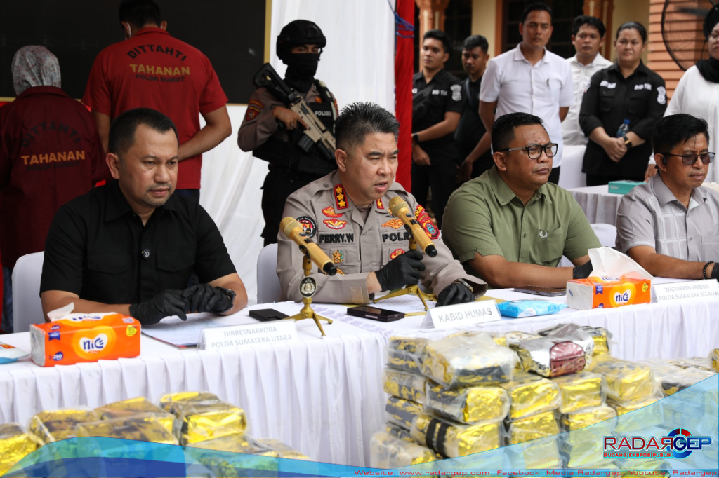 Polda Sumut Gagalkan Peredaran 100 Kg Sabu Dalam Bungkus Kopi